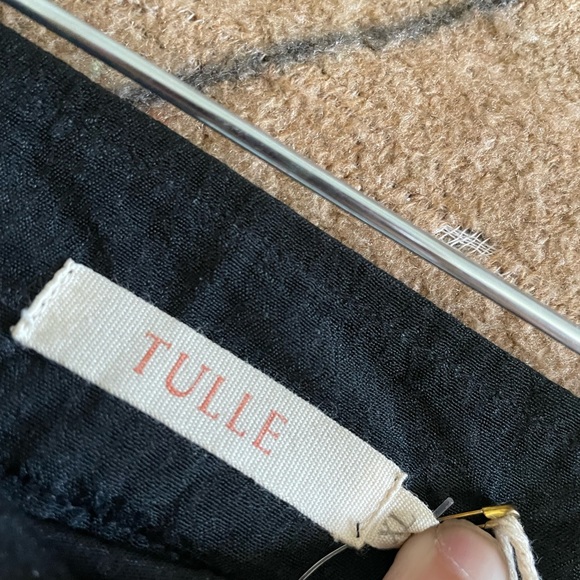 Tulle Mini Skirt Junior Size XLarge Black Pattern Casual Summer - Picture 6 of 7